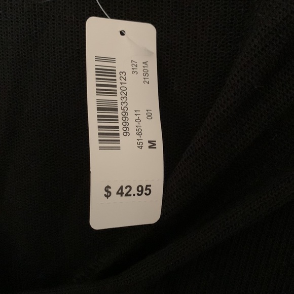 La Vien Rose Aqua swim cover up black Med NWT - Picture 9 of 9